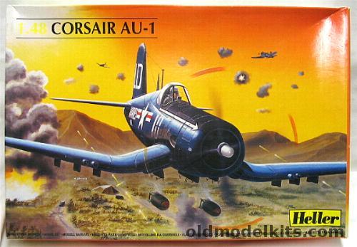 Heller 1/48 Corsair AU-1 - USMC VMA-212 'Lancers' Korea 1953 / French Navy Flotille 17F Bay Hyeres 1955, 80418 plastic model kit